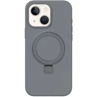 Чехол Silicone Case Full Protective NO LOGO with Ring для Apple iPhone 13 / 14 (6.1") Grey
