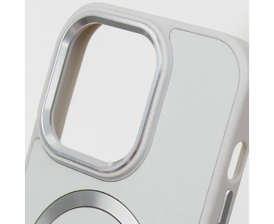 Кожаный чехол SnapCase with MagSafe для Apple iPhone 13 / 14 (6.1") Grey