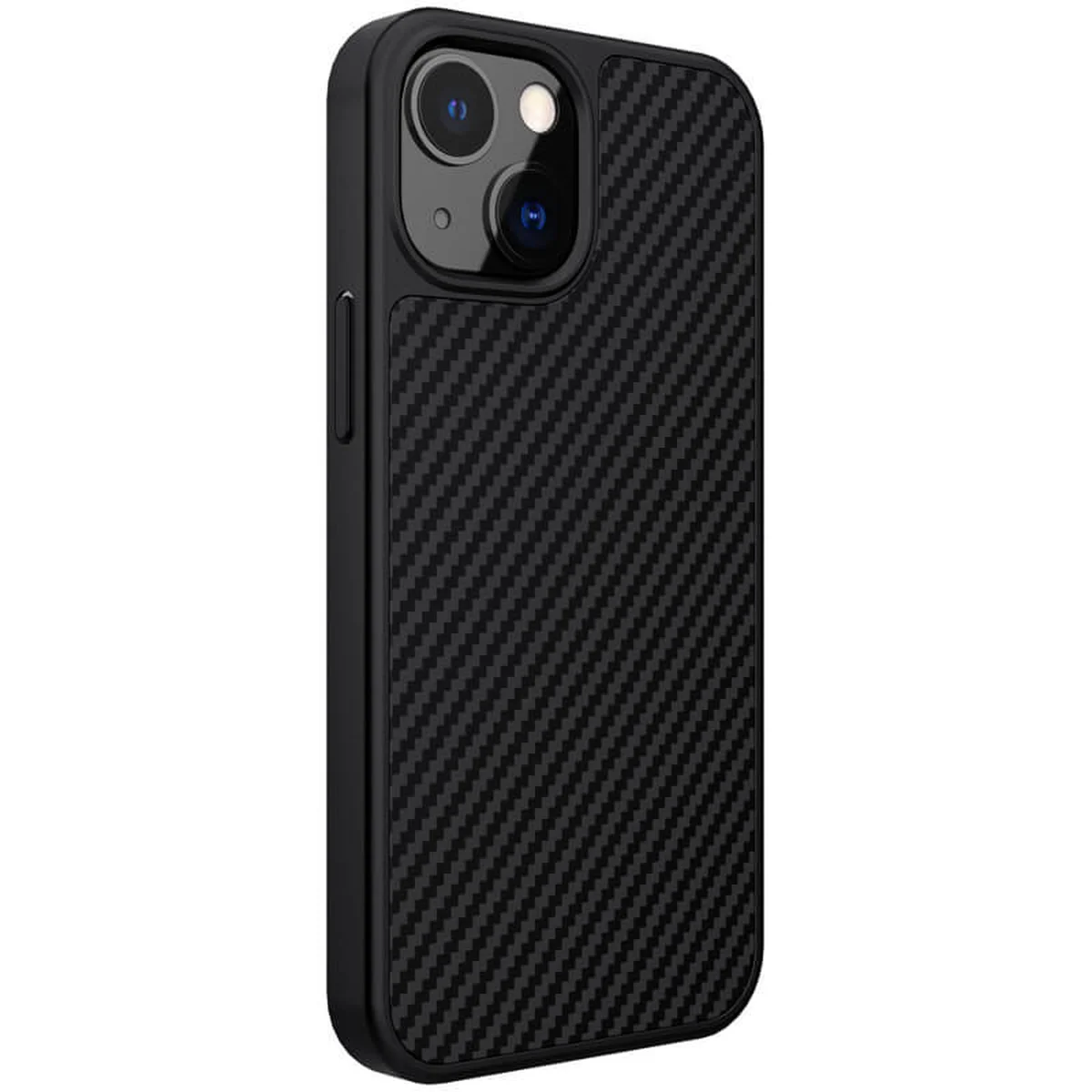 Карбонова накладка Nillkin Synthetic Fiber series для Apple iPhone 13 (6.1") Чорний