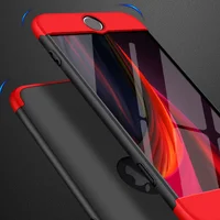 Пластиковая накладка GKK LikGus 360 градусов (opp) для Apple iPhone 13 (6.1") Черный / Красный
