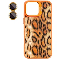 Чохол TPU+PC Wild Leopard with MagSafe and Lens для Apple iPhone 13 / 14 (6.1") Orange