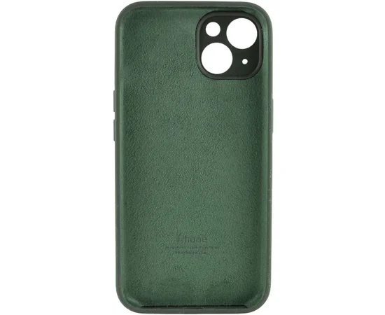 Чехол Silicone Case Full Camera Protective (AA) для Apple iPhone 13 (6.1") Зеленый / Cyprus Green