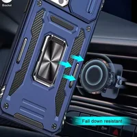 Ударопрочный чехол Camshield Army Ring для Apple iPhone 13 (6.1") Синий / Navy