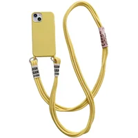 Чохол TPU two straps California для Apple iPhone 13 (6.1") Жовтий
