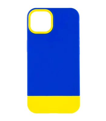 Чехол TPU+PC Bichromatic для Apple iPhone 13 (6.1") Navy Blue / Yellow