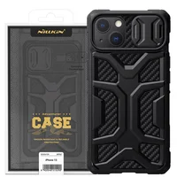 TPU+PC чехол Nillkin CamShield Adventurer (шторка на камеру) для Apple iPhone 13 (6.1") Черный