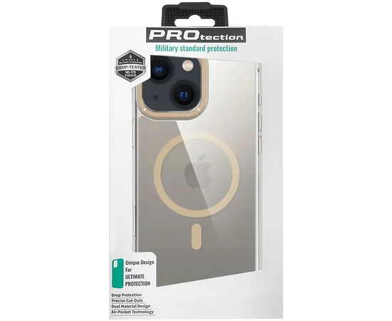 Чехол TPU Space Case Apex with MagSafe для Apple iPhone 13 / 14 / 15 (6.1") Gold