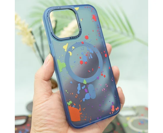 Чехол TPU+PC Flush with MagSafe для Apple iPhone 13 (6.1") Dark blue