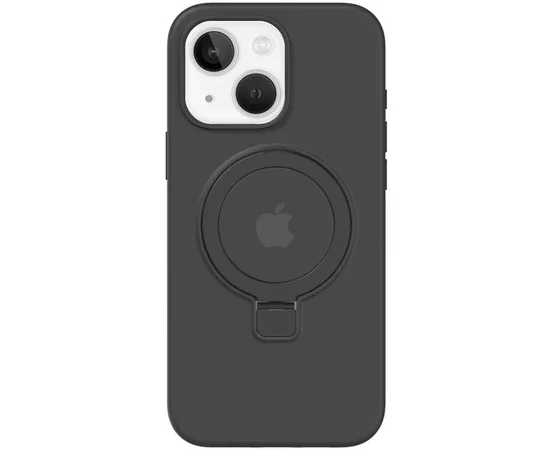 Чохол Silicone Case Full Protective with Ring для Apple iPhone 13 / 14 (6.1") Black