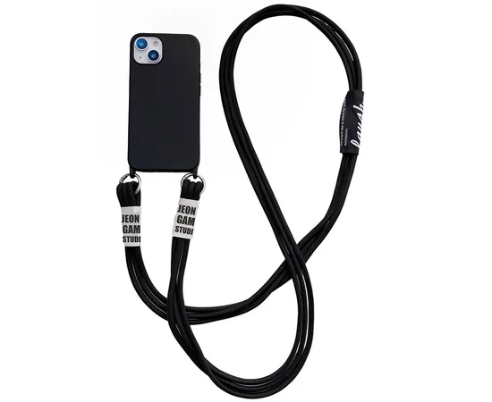 Чехол TPU two straps California для Apple iPhone 13 (6.1") Черный