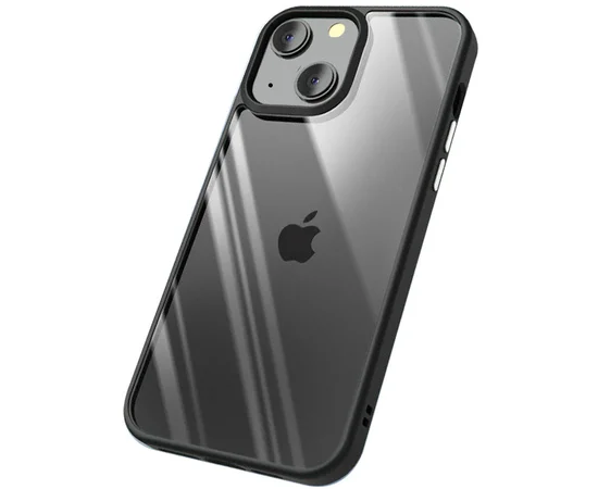 TPU+PC чехол Chrome Buttons для Apple iPhone 13 (6.1") Черный