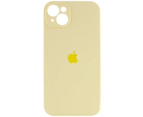 Чехол Silicone Case Full Camera Protective (AA) для Apple iPhone 13 (6.1") Желтый / Mellow Yellow