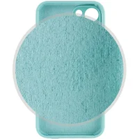 Чехол Silicone Case Full Camera Protective (AA) для Apple iPhone 13 (6.1") Бирюзовый / Marine Green