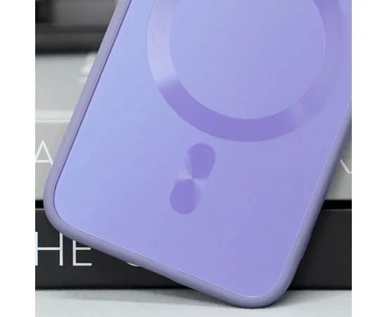 Чехол TPU+Glass Sapphire Midnight with MagSafe для Apple iPhone 13 (6.1") Сиреневый / Dasheen