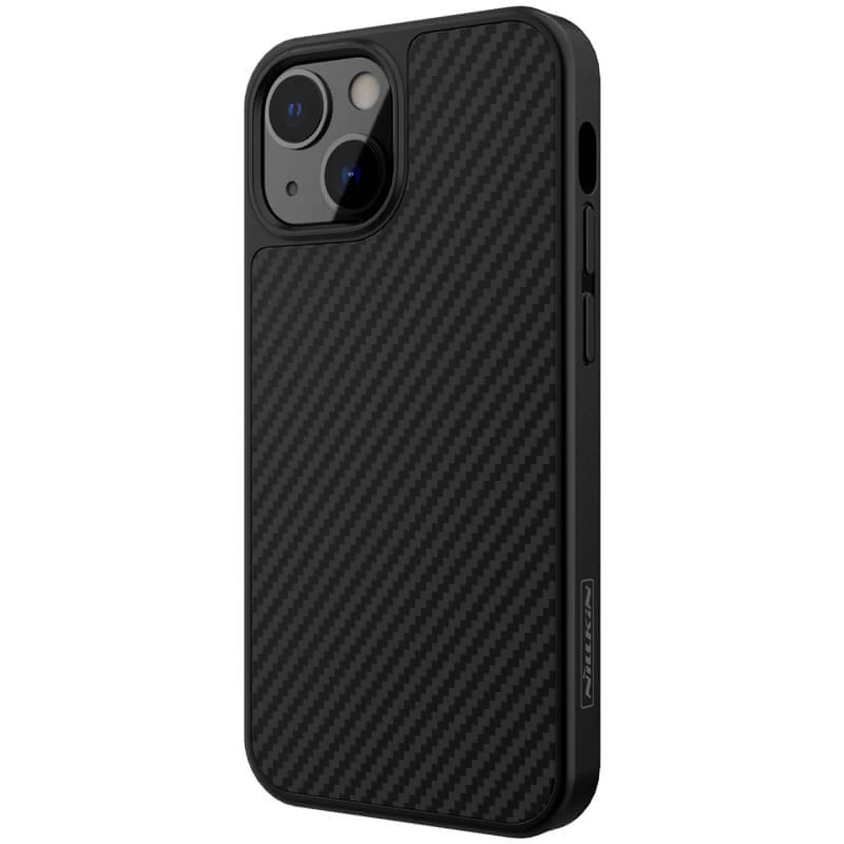 Карбонова накладка Nillkin Synthetic Fiber series для Apple iPhone 13 (6.1") Чорний
