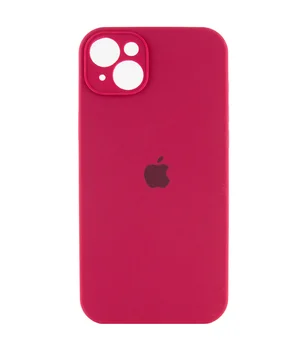 Чехол Silicone Case Full Camera Protective (AA) для Apple iPhone 13 (6.1") Красный / Rose Red