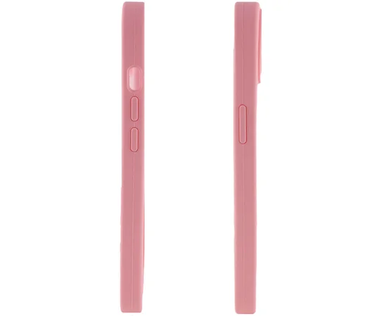 Чехол Silicone Case Lakshmi Square Full Camera для Apple iPhone 13 (6.1") Розовый / Light pink