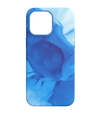 Шкіряний чохол Figura Series Case with MagSafe для Apple iPhone 13 (6.1") Blue