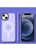TPU+PC чехол Metal Buttons with MagSafe Colorful для Apple iPhone 13 (6.1") Сиреневый