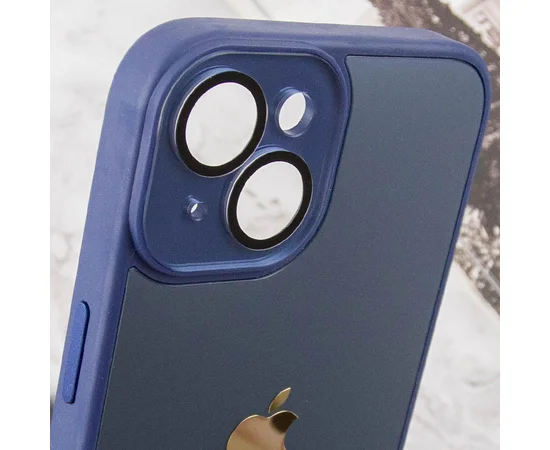 Чехол TPU+Glass Sapphire Midnight для Apple iPhone 13 (6.1") Синий / Deep navy