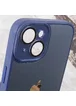 Чехол TPU+Glass Sapphire Midnight для Apple iPhone 13 (6.1") Синий / Deep navy