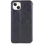 Кожаный чехол-книжка GETMAN Cubic (PU) для Apple iPhone 13 (6.1") Черный