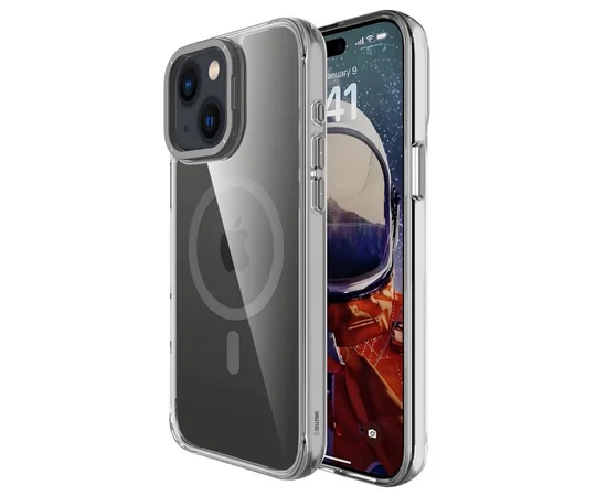 Чехол TPU Space Case Apex with MagSafe для Apple iPhone 13 / 14 / 15 (6.1") Grey
