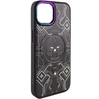 TPU+PC чехол Funny pictures with MagSafe для Apple iPhone 13 (6.1") Dark side