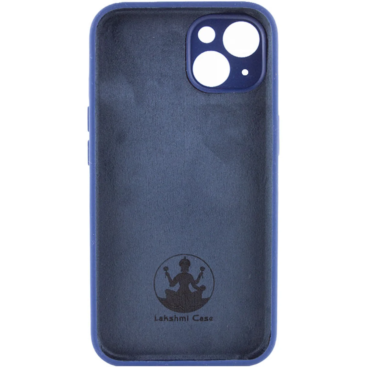Чехол Silicone Case Lakshmi Square Full Camera для Apple iPhone 13 (6.1") Синий / Deep navy
