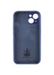 Чехол Silicone Case Lakshmi Square Full Camera для Apple iPhone 13 (6.1") Синий / Deep navy