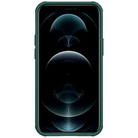 Карбоновая накладка Nillkin Camshield (шторка на камеру) для Apple iPhone 13 (6.1") Зеленый / Dark Green