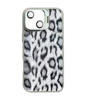 Чехол TPU+PC Wild Leopard with MagSafe and Lens для Apple iPhone 13 / 14 (6.1") Grey