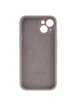Чохол Silicone Case Full Camera Protective (AA) Apple iPhone 13 (6.1") Сірий / Lavender
