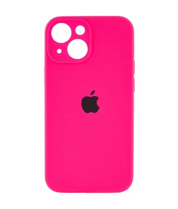 Чохол Silicone Case Full Camera Protective (AA) Apple iPhone 13 (6.1") Рожевий / Barbie pink