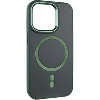 Кожаный чехол SnapCase with MagSafe для Apple iPhone 13 / 14 (6.1") Green