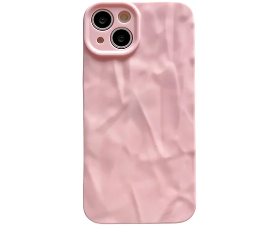 Чехол TPU Texture для Apple iPhone 13 (6.1") Pink