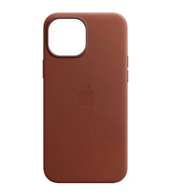 Шкіряний чохол Leather Case (AAA) with MagSafe для Apple iPhone 13 (6.1") Golden Brown