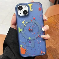 Чехол TPU+PC Flush with MagSafe для Apple iPhone 13 (6.1") Dark blue