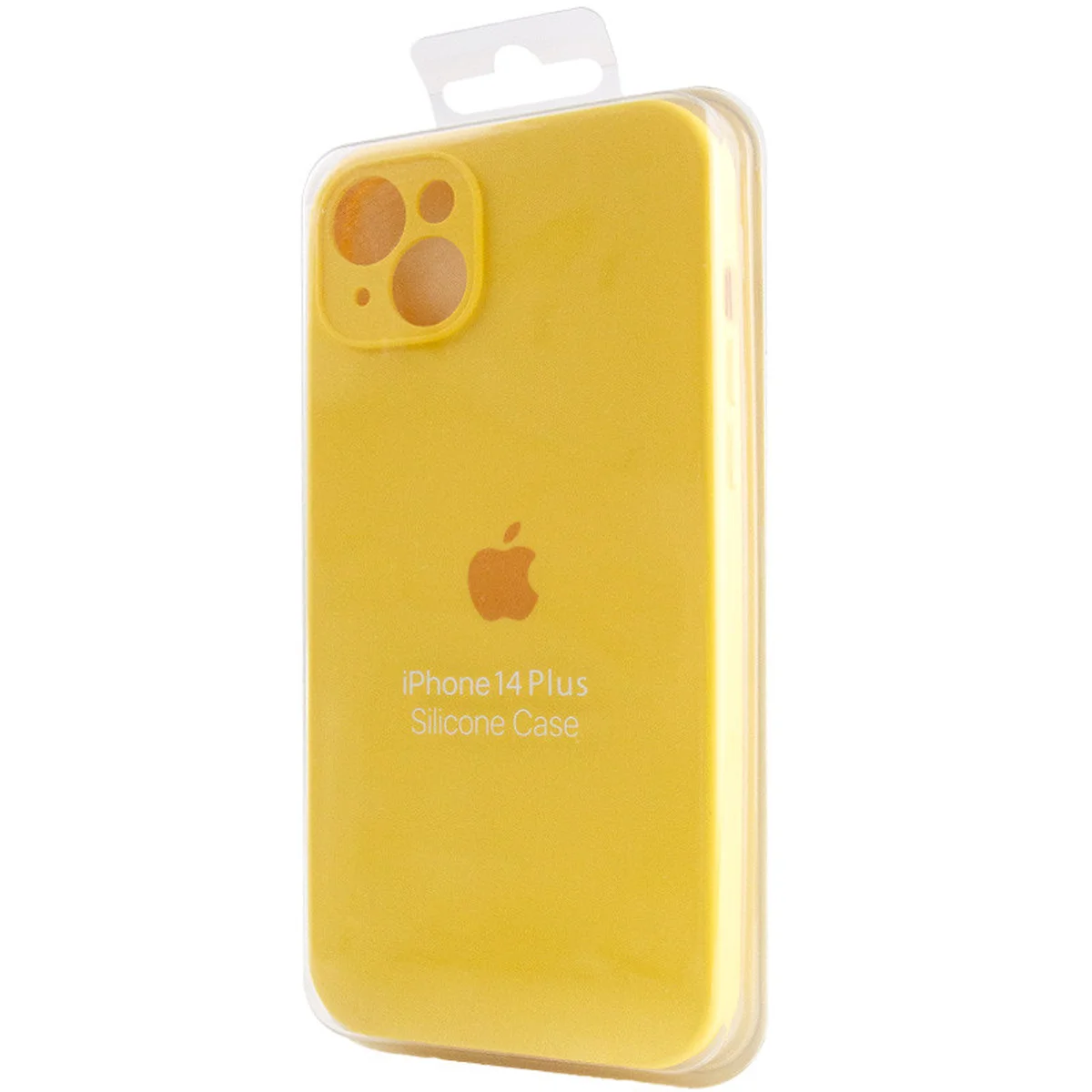 Чехол Silicone Case Full Camera Protective (AA) для Apple iPhone 13 (6.1") Желтый / Yellow