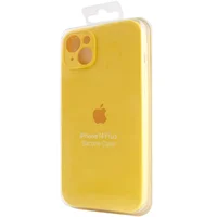 Чехол Silicone Case Full Camera Protective (AA) для Apple iPhone 13 (6.1") Желтый / Yellow