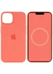 Чехол Silicone case (AAA) full with Magsafe and Animation для Apple iPhone 13 (6.1") Розовый / Pink Pomelo