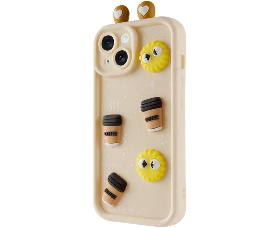 Чехол TPU Toys Case with Ears для Apple iPhone 13 (6.1") Sand