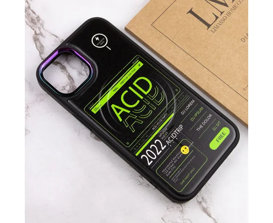 TPU+PC чехол Funny pictures with MagSafe для Apple iPhone 13 (6.1") ACID