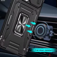 Ударопрочный чехол Camshield Army Ring для Apple iPhone 13 (6.1") Черный / Black