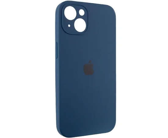 Чехол Silicone Case Full Camera Protective (AA) для Apple iPhone 13 (6.1") Синий / Abyss Blue