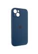 Чехол Silicone Case Full Camera Protective (AA) для Apple iPhone 13 (6.1") Синий / Abyss Blue