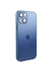 Чехол TPU+Glass Sapphire matte case для Apple iPhone 13 (6.1") Sierra Blue
