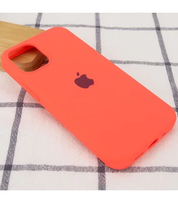 Чехол Silicone Case Full Protective (AA) для Apple iPhone 13 (6.1") Арбузный / Watermelon red