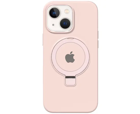 Чехол Silicone Case Full Protective with Ring для Apple iPhone 13 / 14 (6.1") Pink