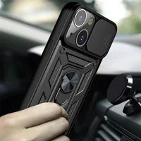 Удароміцний чохол Camshield Serge Ring для Apple iPhone 13 (6.1") Чорний